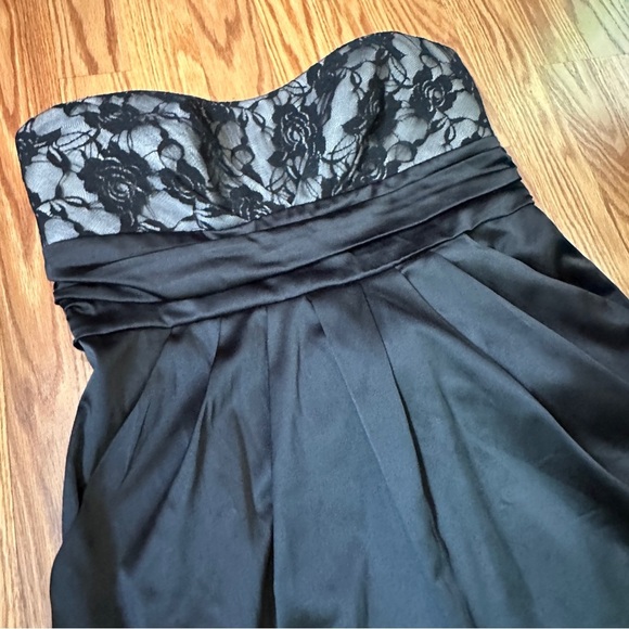 Fab’rik Ruby Rox Black Lace Bodice Strapless LBD with Pockets Size 9 (EUC) - Picture 12 of 15